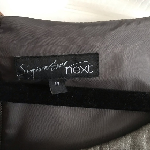 Gray jewel neck size 18 mini dress - Picture 3 of 8